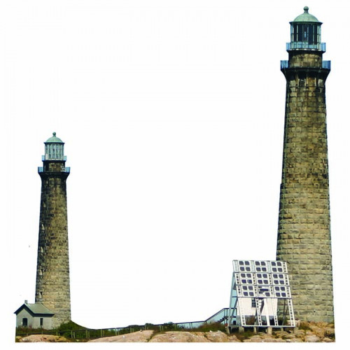 Cape Ann Twin Lighthouse Cardboard Cutout Standee Standup